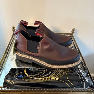 Sureway 501 Shoes Mens Size 10.5 Dark Brown Slip Resistant Memory Foam Work